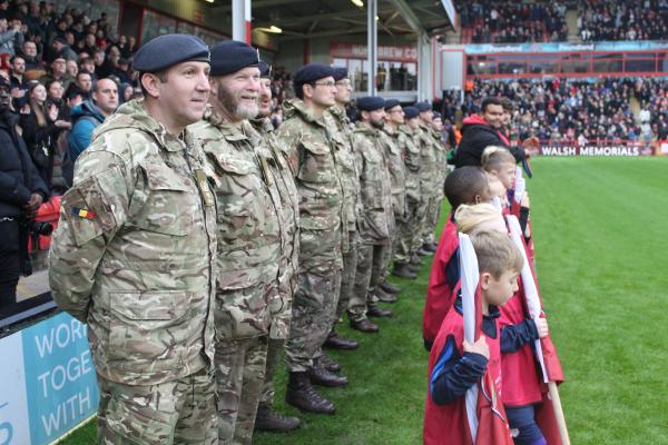 Walsall FC Armed Forces match day