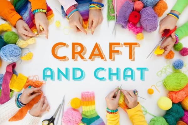people's hands knitting and crocheting with brightly coloured yarn