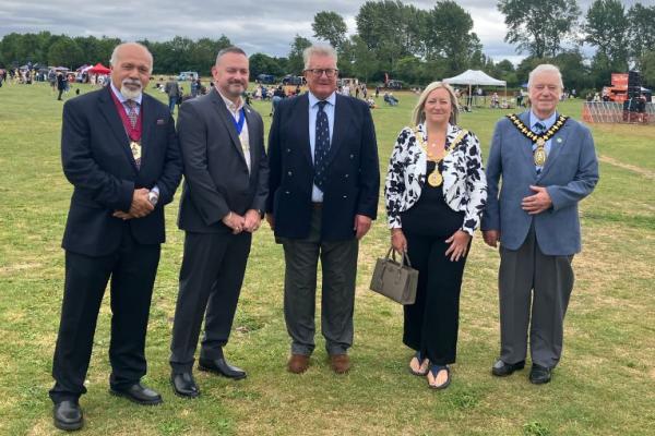 Mayors of the Black Country with Deputy Lieutenant David Frost CBE DL