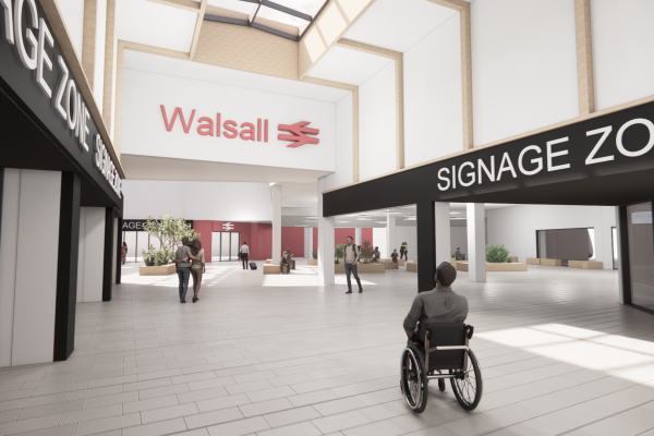 CGI of walsall saddlers centre
