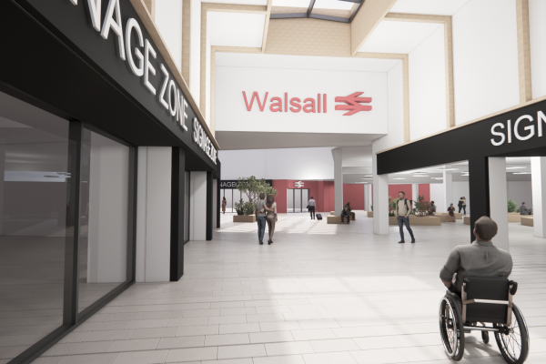 CGI of walsall saddlers centre
