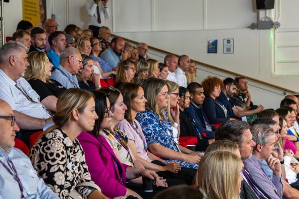 The audience at a conference