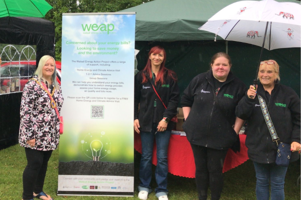 Mayor of Walsall at Walsall Energy Action Project Stall