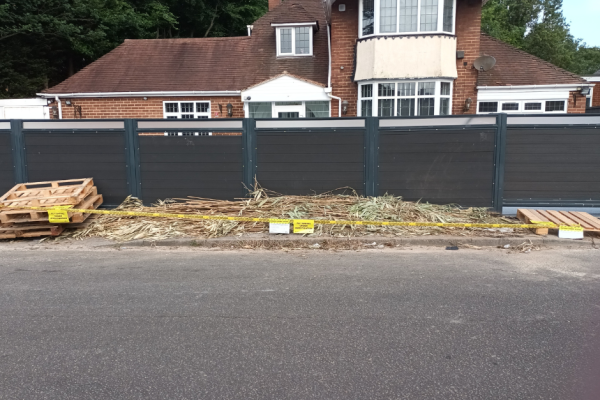Fly-tipping on Bescot Drive after EnviroCrime intervention
