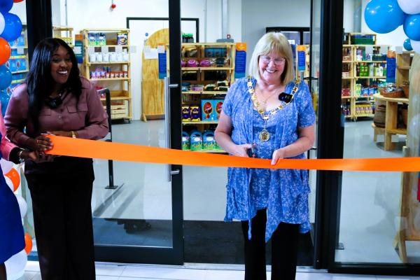 Official launch of Lucy's Pantry community shop in The Saddlers Shopping Centre