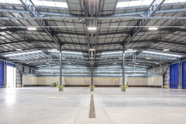 Inside of waste transfer station 